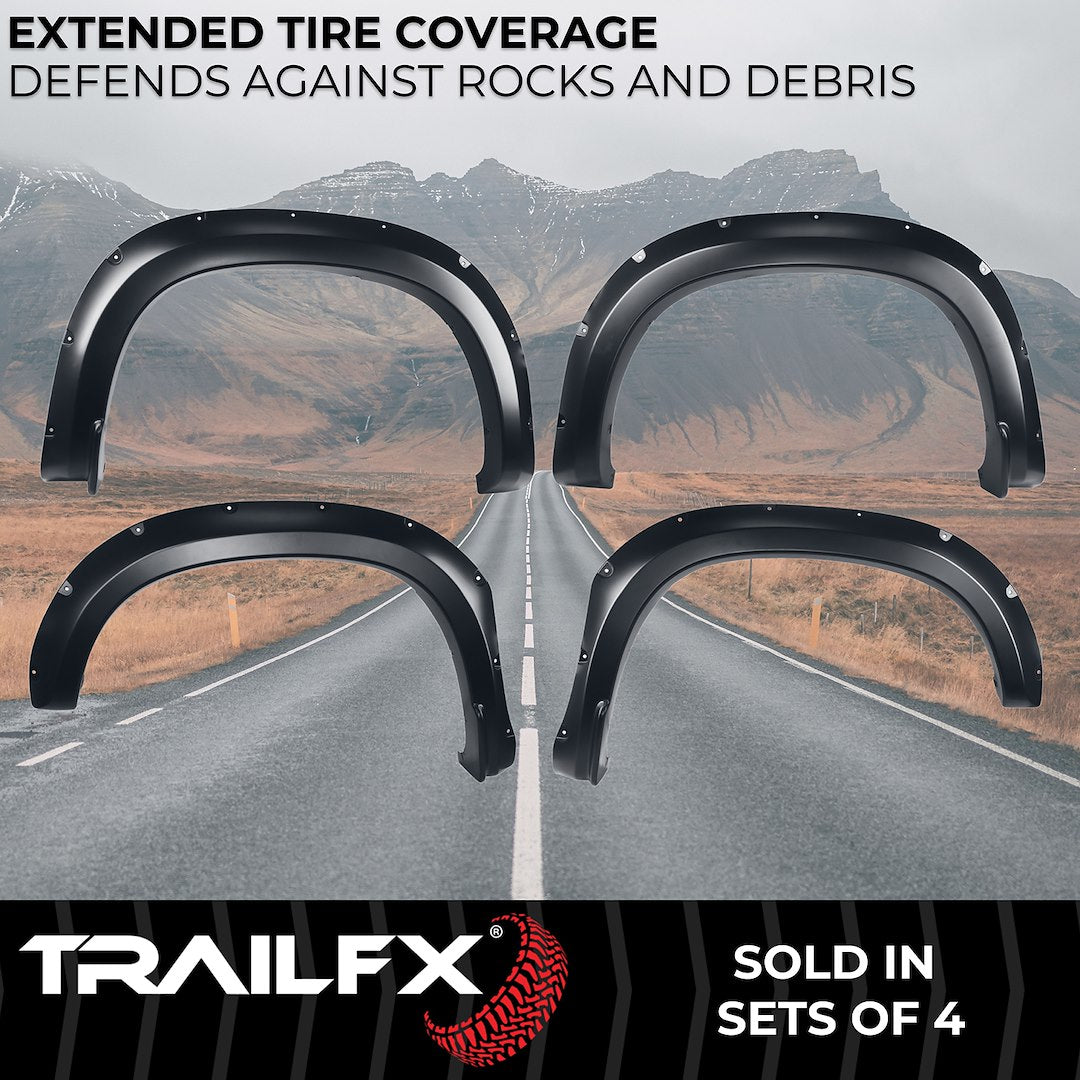 TrailFX 2019–2021 Pocket Style Fender Flares For Chevrolet Silverado 1500 (TFC3005S) - product image 2