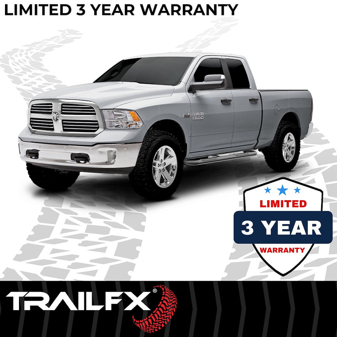 TrailFX 2007–2018 3" Round Step Bar For GM Silverado/Sierra Standard- Black (A0032B) - product image 7