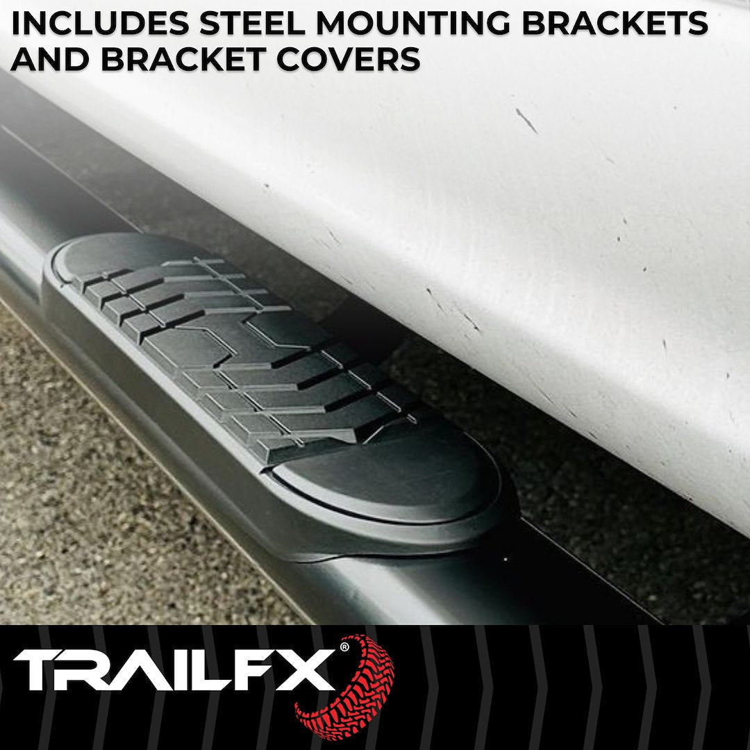 TrailFX 2007–2021 5" Oval Bent Step Bar For Toyota Tundra Double-Black (A7067B) - product image 6