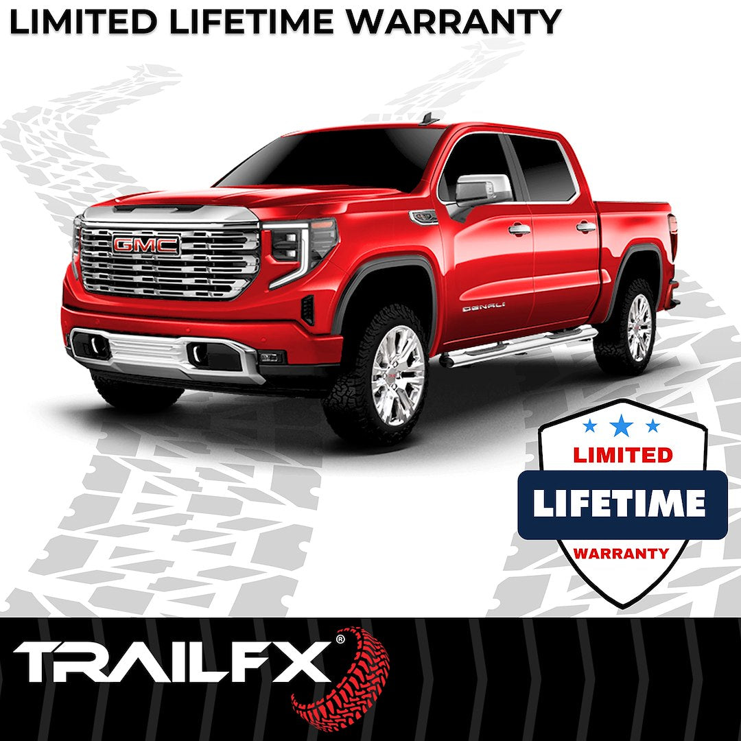 TrailFX 2005–2022 5" Oval Straight Step Bar For Toyota Tacoma Double-Stainless (A7009S) - product image 8