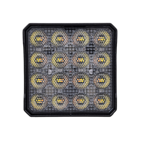 TrailFX 4" x 4" LED Light w/Flashing Func- Single (4X4WLAMF1)