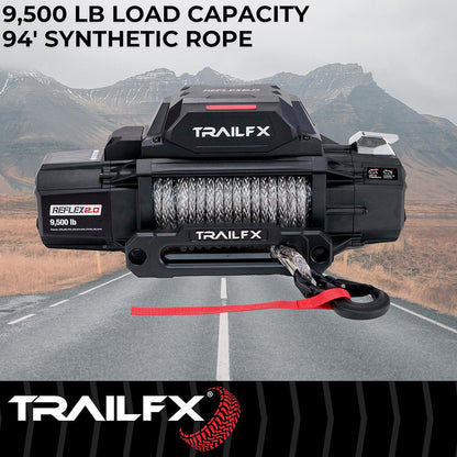 TrailFX Reflex 2.0 Synthetic Rope Winch 9500 Lb (WRS295B) - product image 3