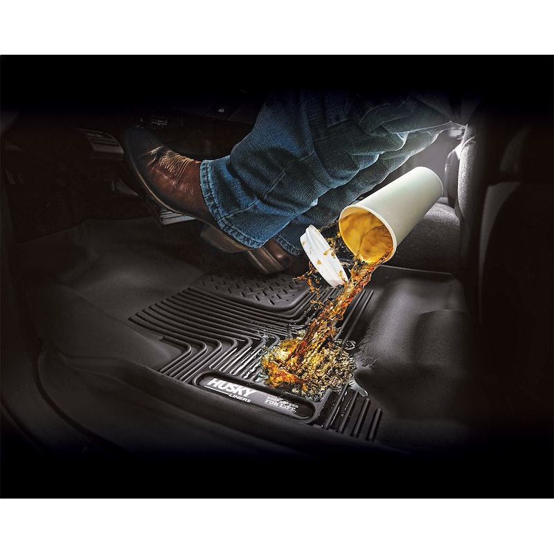 Husky Liners | X-act Contour 2nd Seat Floor Liner For 2007-2018 Jeep Wrangler JK 4 Door Husky Liners | 53671 protecting against spills.