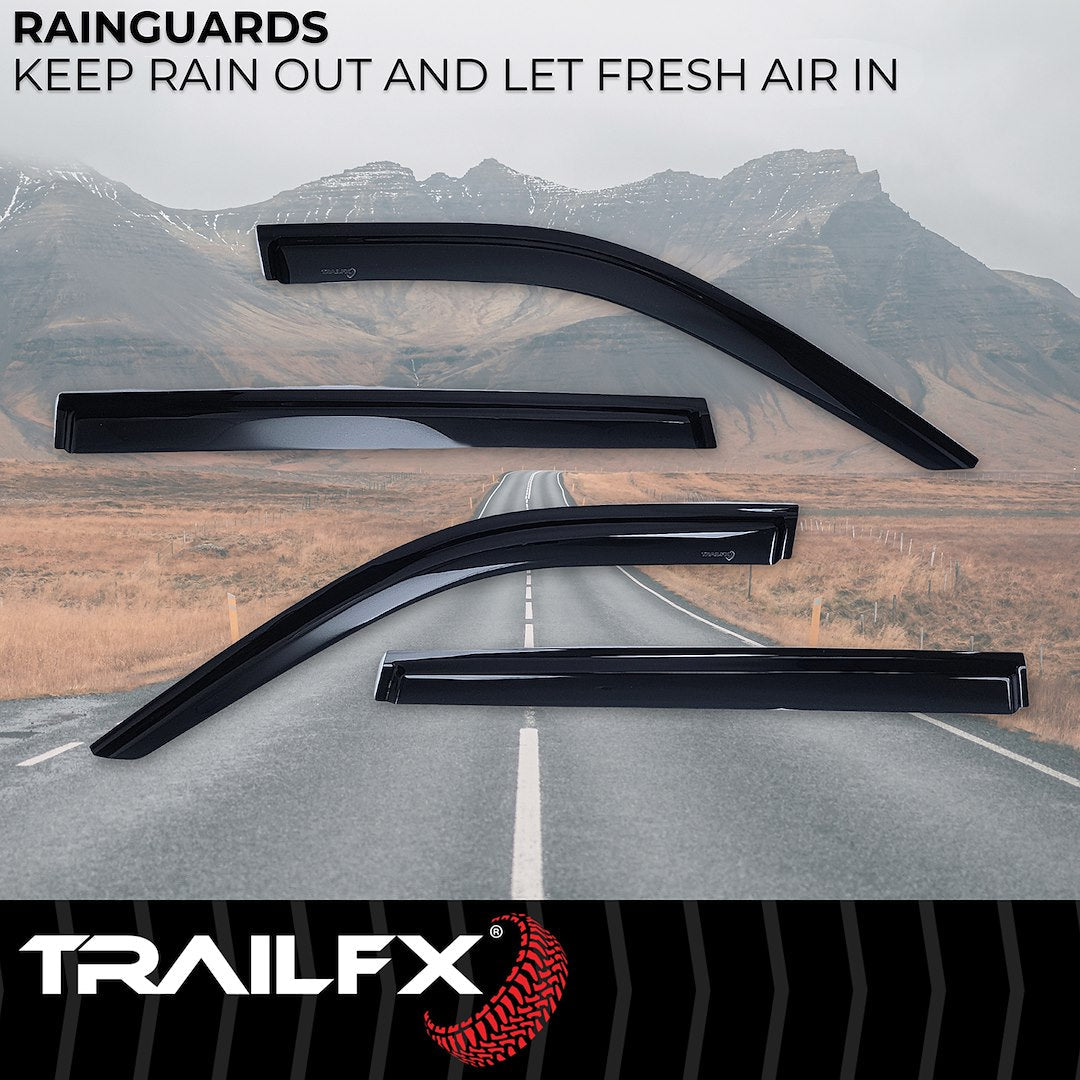 TrailFX 2020–2025 4-Piece Window Vent For Toyota Highlander (4739H) - product image 2