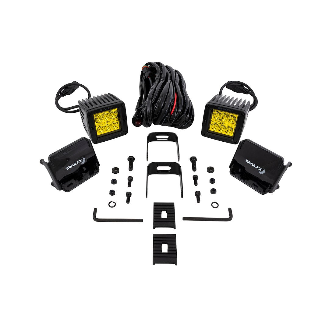 TrailFX 3" LED Cube Lights- Amber Pair (3X2AMS2) - product image 2