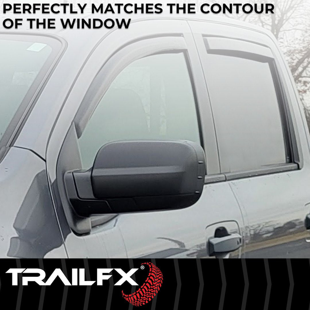 TrailFX 2017–2024 In Channel 4-Piece Window Vent For Nissan Titan (4977IC) - product image 5