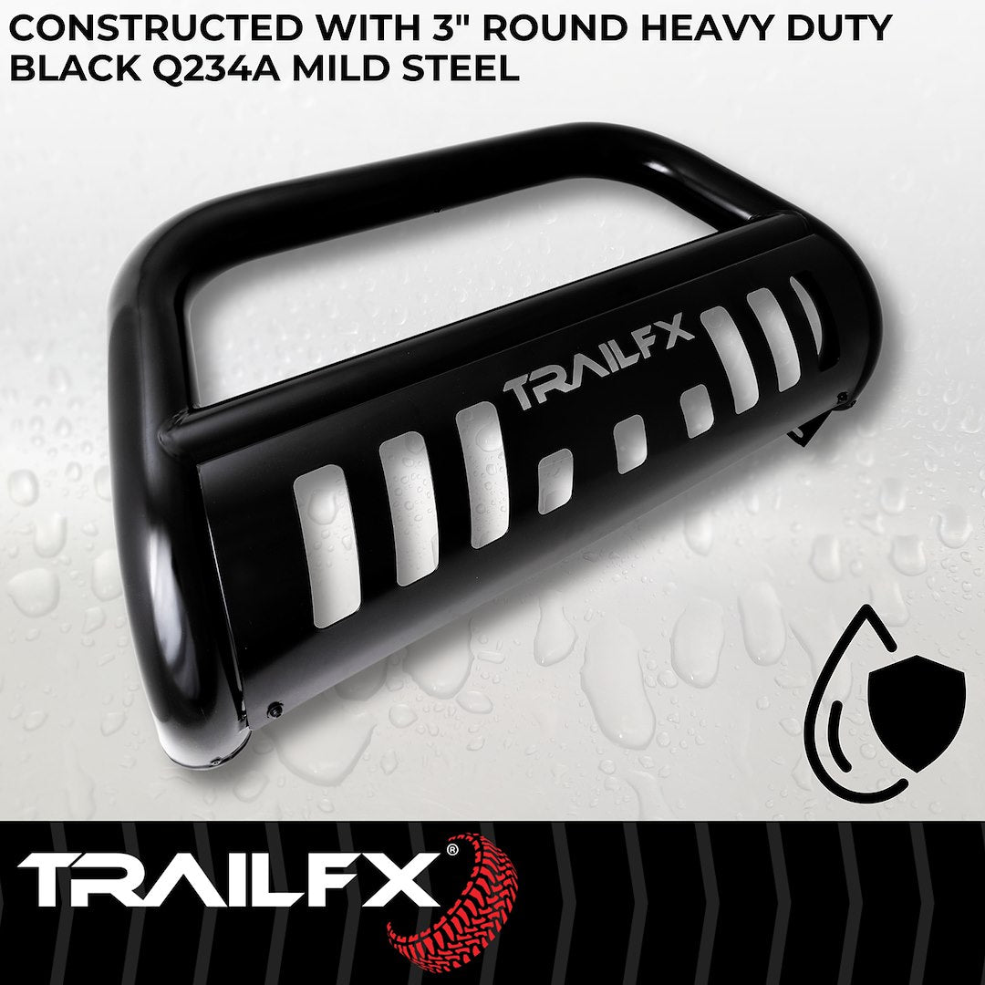 TrailFX 2016–2023 3" Round Bull Bar For Toyota Tacoma-Black (B0030B) - product image 3