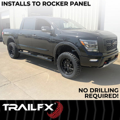 TrailFX 2009–2018 6" Oval Straight Step Bar For Ram 1500-3500 Crew- Black (A8244B) - product image 7
