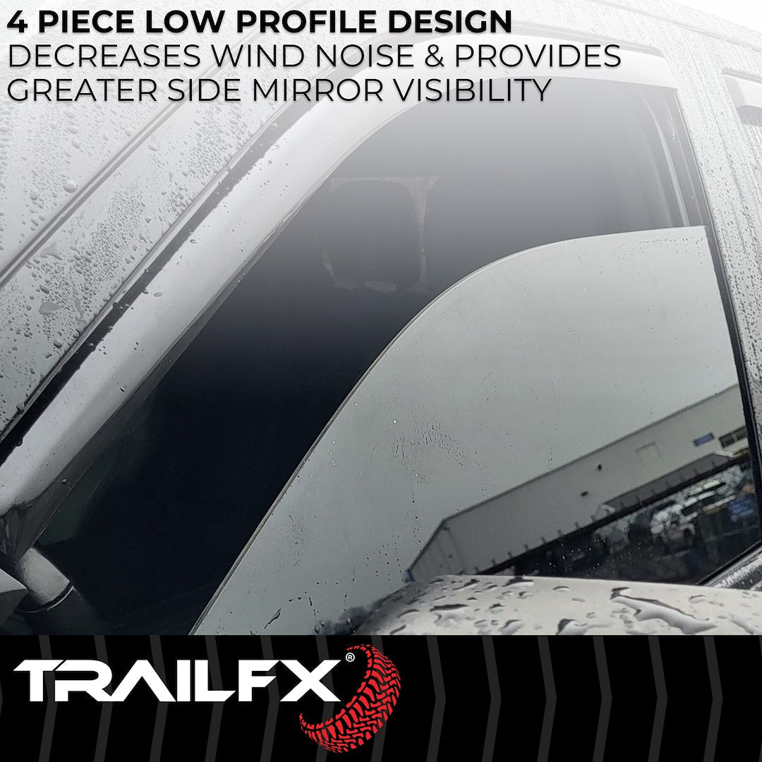 TrailFX 2019–2026 In Channel 4-Piece Window Vent For GM Silverado/Sierra (4805IC) - product image 5