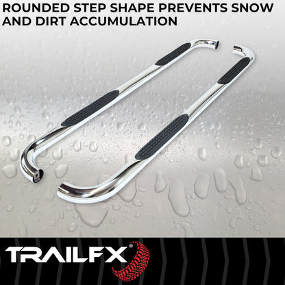 TrailFX 2025–2026 3" Round Step Bar For Toyota Land Cruiser- Stainless (A0070S) - product image 4