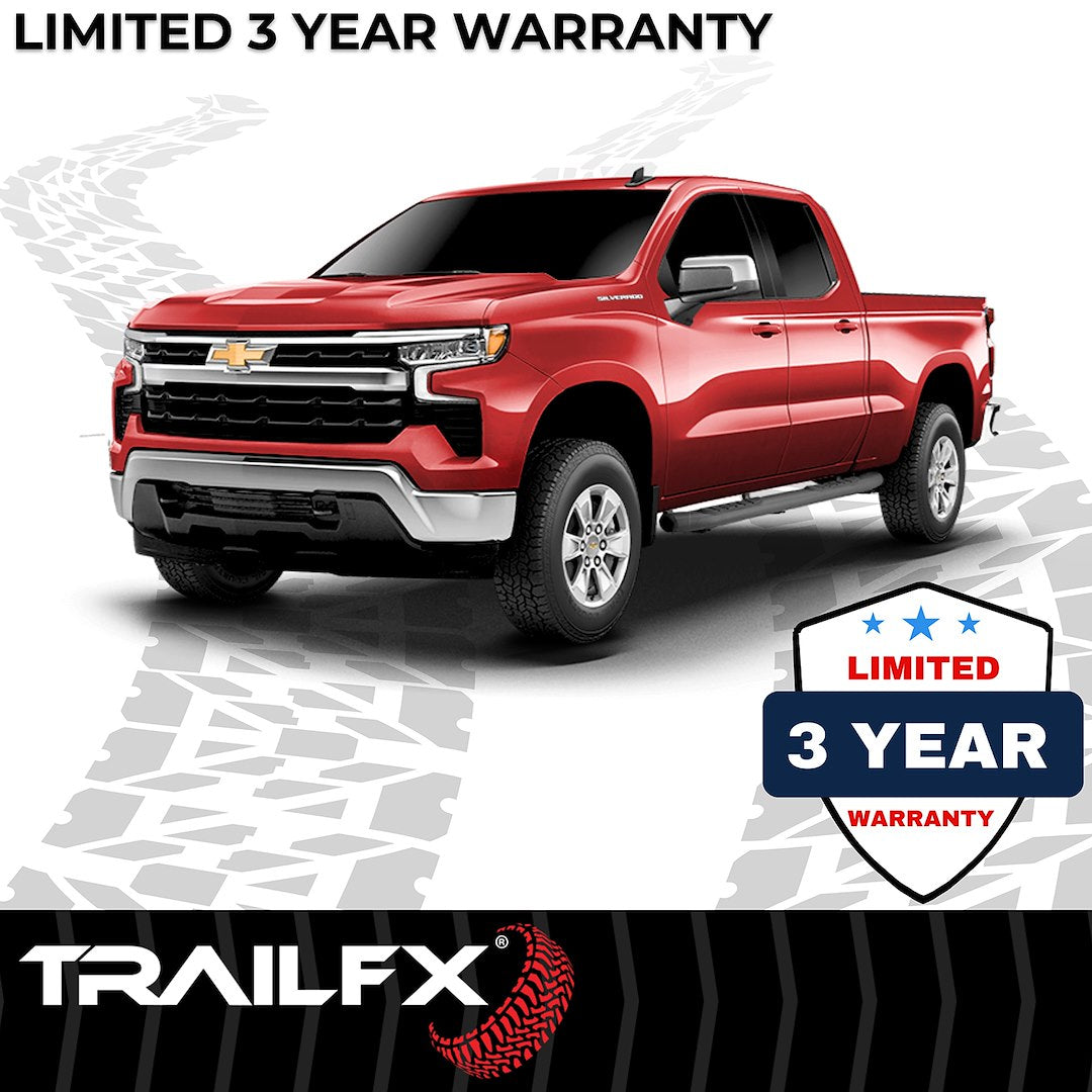 TrailFX 2019–2026 5" Oval Bent Step Bar For GM Silverado/Sierra Extended-Black (A7090B) - product image 8