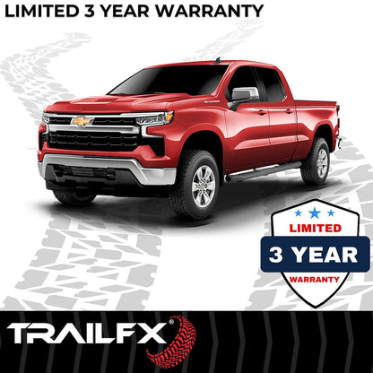 TrailFX 2019–2026 5" Oval Bent Step Bar For GM Silverado/Sierra Extended-Black (A7090B) - product image 8