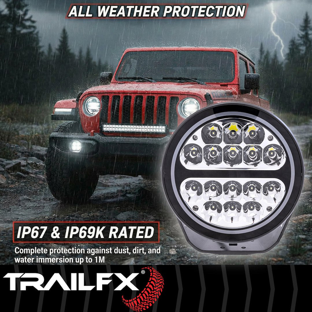 TrailFX 7" Round LED Lights- Pair (7RNDS2) - product image 9