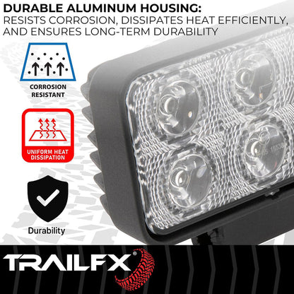 TrailFX 4.4" x 2.2" LED Work Light- Single (3X2WLF1) - product image 7