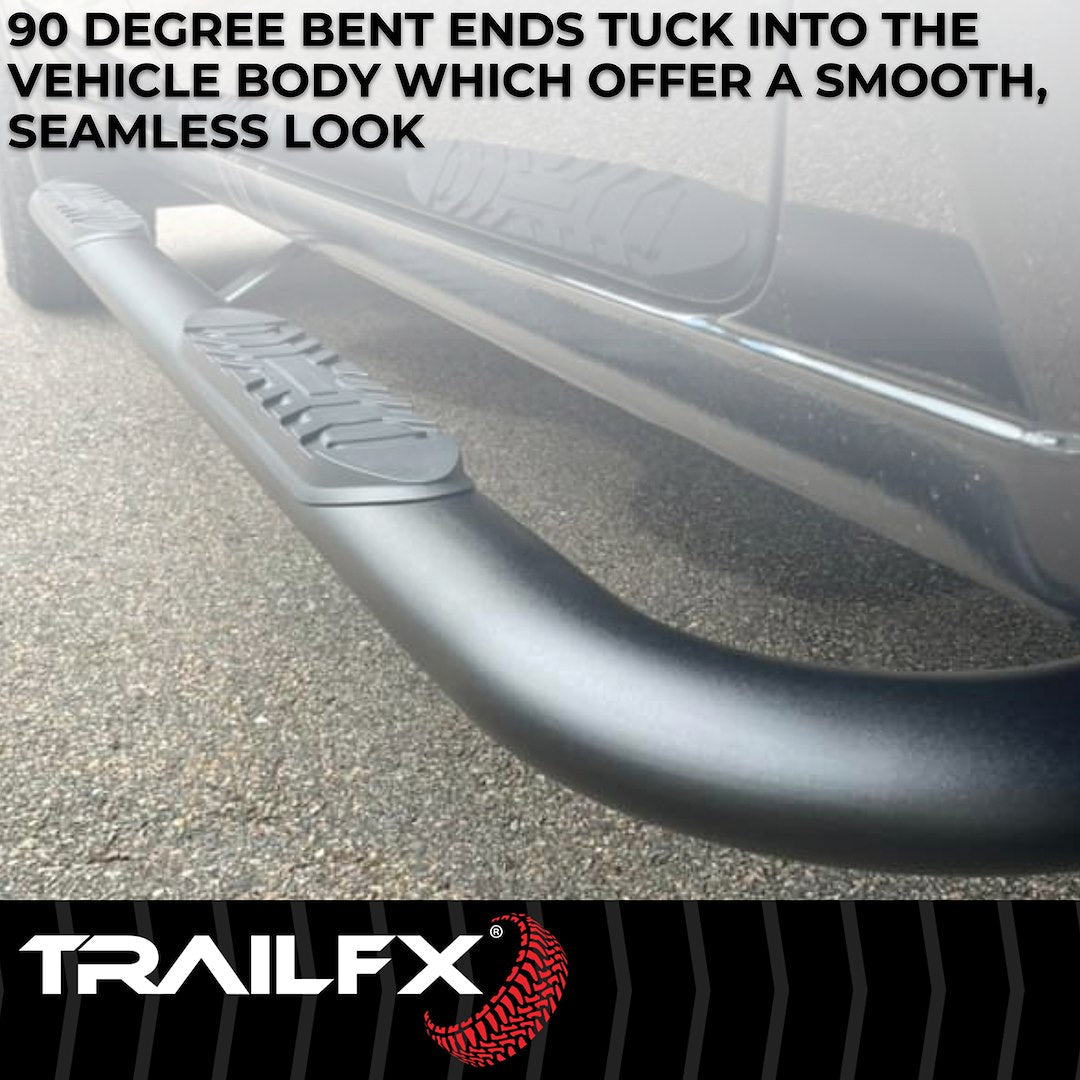 TrailFX 2019–2025 4" Oval Bent Step Bar For Ram 1500 Crew- Black (A1012B) - product image 5