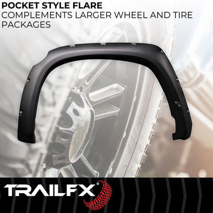 TrailFX 2014–2021 Pocket Style Fender Flares For Toyota Tundra (TFT3002S) - product image 3