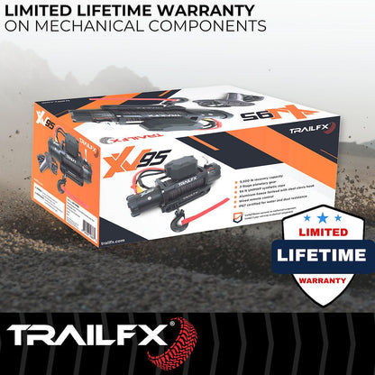 TrailFX XV95Synthetic Rope Winch 9500 Lb (WXVS95B) - product image 9