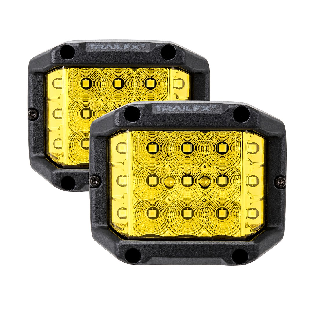 TrailFX 4" LED Side Shooter Pod Light- Amber Pair (PODSIDAMS2) - product image 1