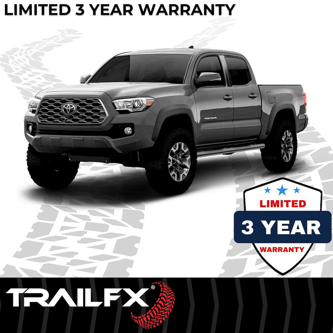 TrailFX 2005–2022 4" Oval Straight Step Bar For Toyota Tacoma Double- Black (2950522053) - product image 8