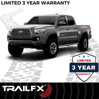 TrailFX 2005–2022 4" Oval Straight Step Bar For Toyota Tacoma Double- Black (2950522053) - product image 8