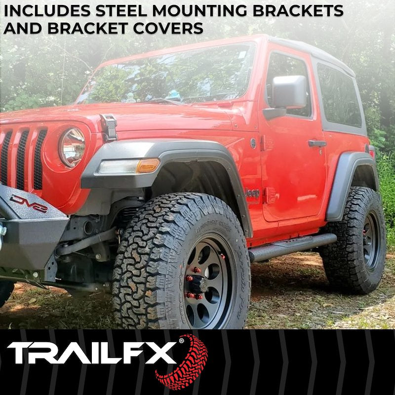 TrailFX | Side Steps JL Wrangler 4 DR. 2018-Present |  A1545T
