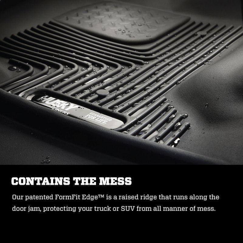 Husky Liners | X-act Contour Front Floor Liners For 2007-201 Jeep Wrangler JK 2/4Door Husky Liners | 53571 close-up on FormFit Edge