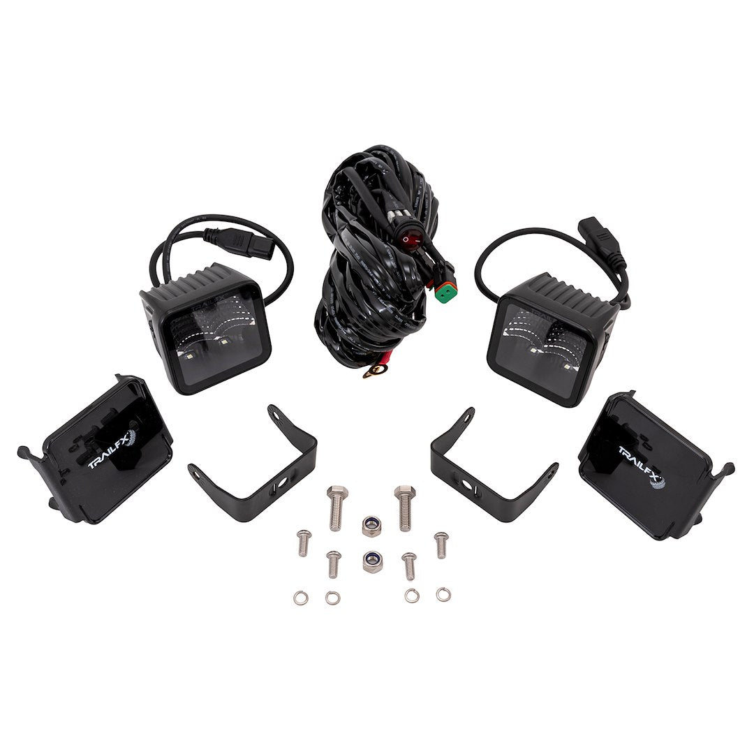 TrailFX 3" LED Cube Lights- Black Edition Pair (2X2BKF2) - product image 2