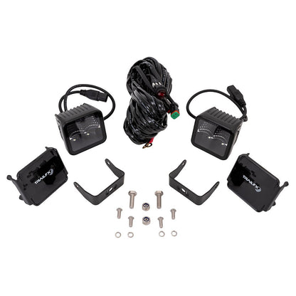 TrailFX 3" LED Cube Lights- Black Edition Pair (2X2BKF2) - product image 2