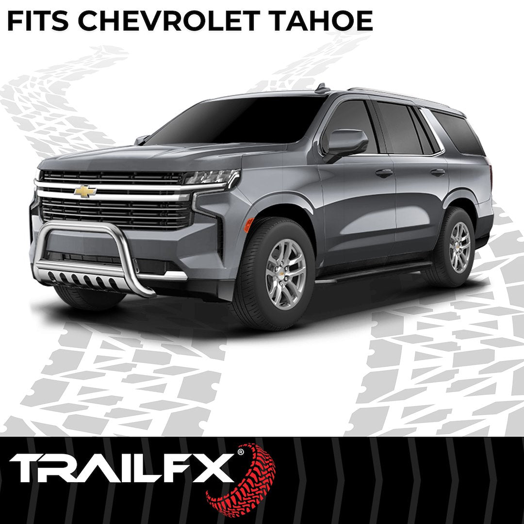 TrailFX 2021–2026 3" Round Bull Bar For Chevrolet Tahoe- Stainless (B0043S) - product image 7