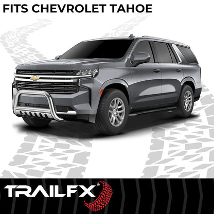 TrailFX 2021–2026 3" Round Bull Bar For Chevrolet Tahoe- Stainless (B0043S) - product image 7