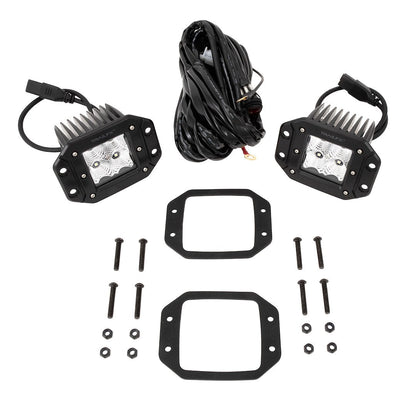 TrailFX 3" LED Cube Flush Mount Lights- Pair (2X2FMF2) - product image 2