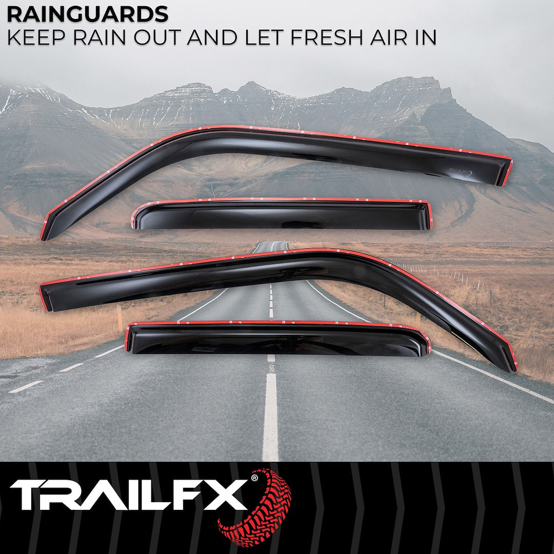 TrailFX 2010–2024 In Channel 4-Piece Window Vent For Toyota 4Runner (4242IC) - product image 2