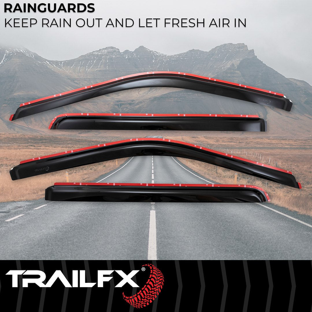 TrailFX 2015–2026 In Channel 4-Piece Window Vent For Ford F150 (4975IC) - product image 2
