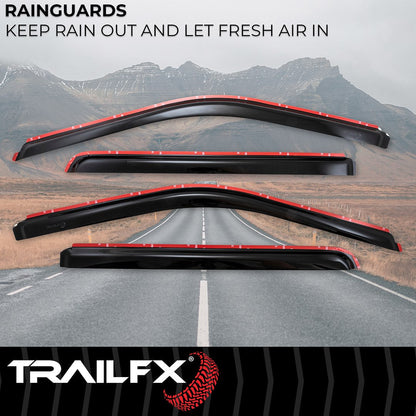 TrailFX 2015–2026 In Channel 4-Piece Window Vent For Ford F150 (4975IC) - product image 2