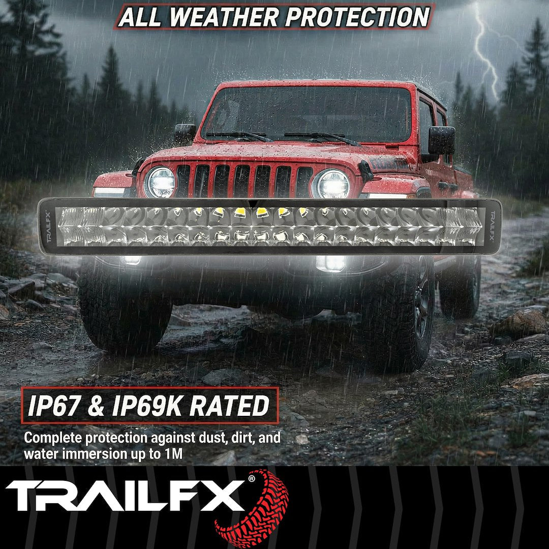 TrailFX 20" Double Row LED Light Bar-Black Edition (20DRBKCM) - product image 9