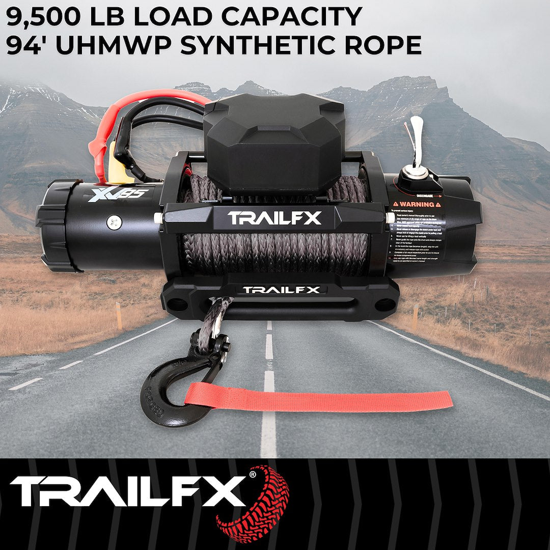 TrailFX XV95Synthetic Rope Winch 9500 Lb (WXVS95B) - product image 4