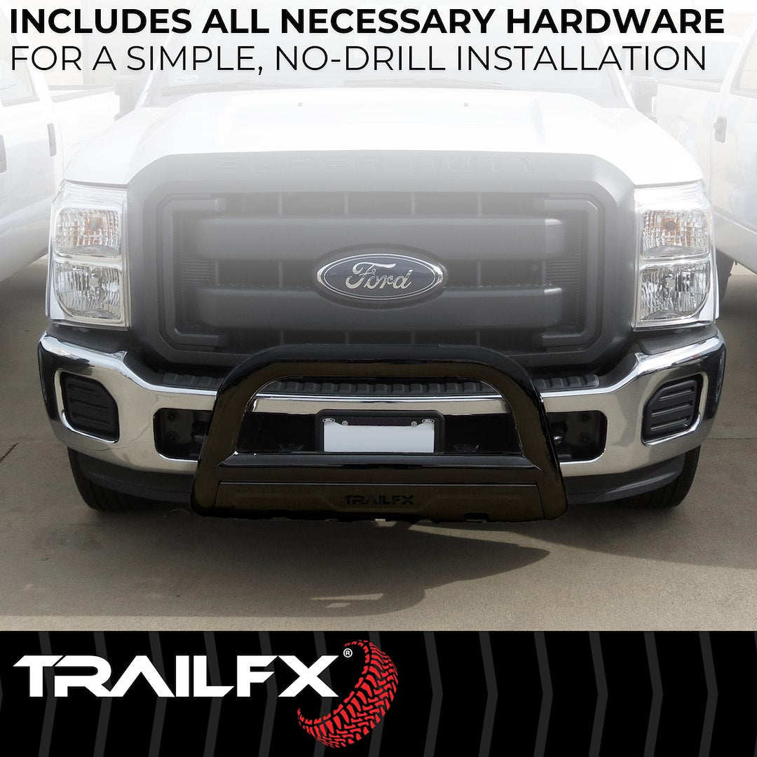 TrailFX 2004–2026 3" Round Bull Bar For Ford F150/Expedition- Black (B0028B) - product image 5
