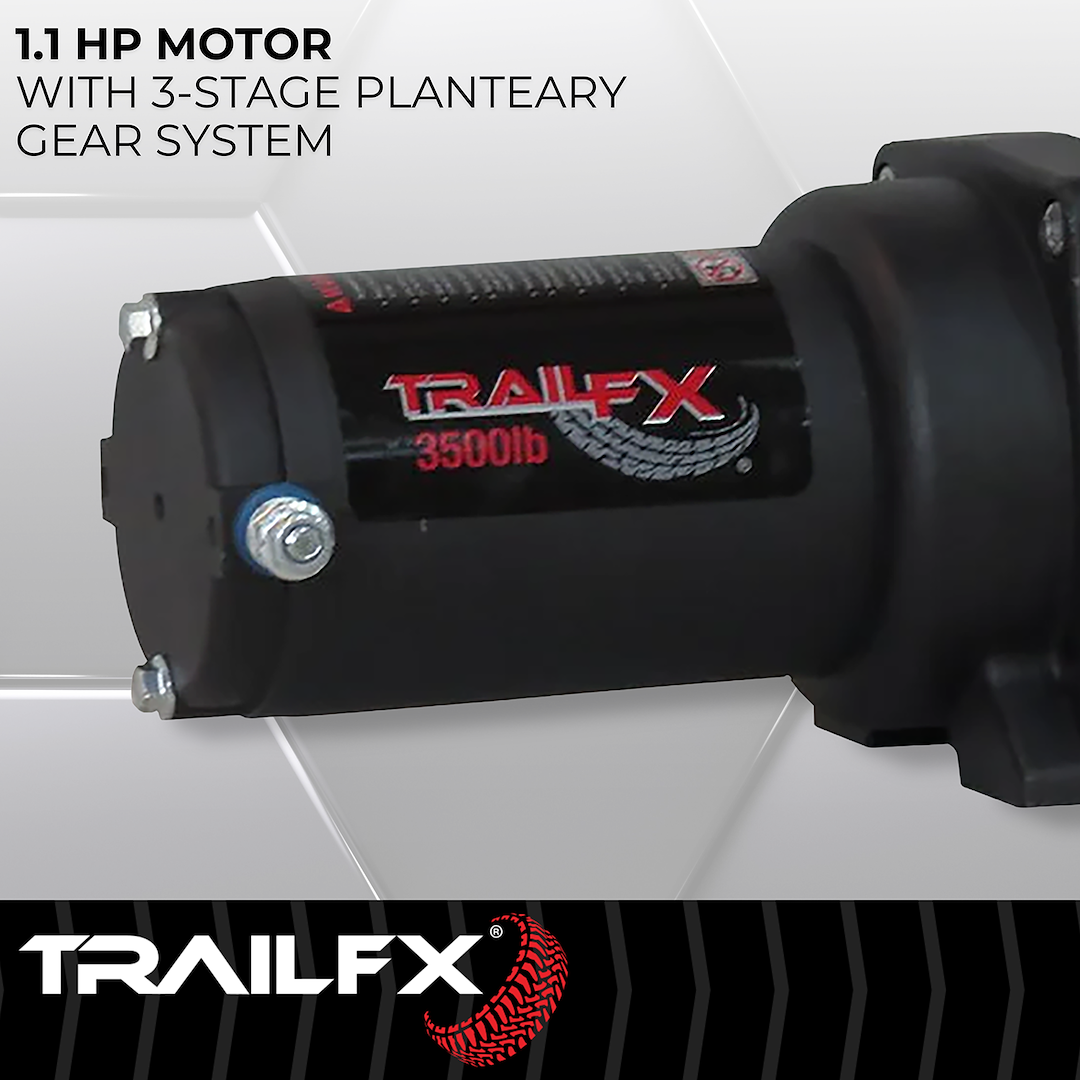 TrailFX ATV/UTV Steel Cable Winch 3500 Lb (W35B) - product image 5
