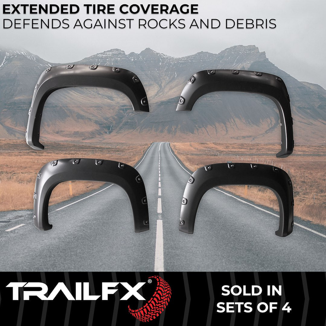 TrailFX 2007–2013 Pocket Style Fender Flares For GMC Sierra 1500 (TFG3001S) - product image 2