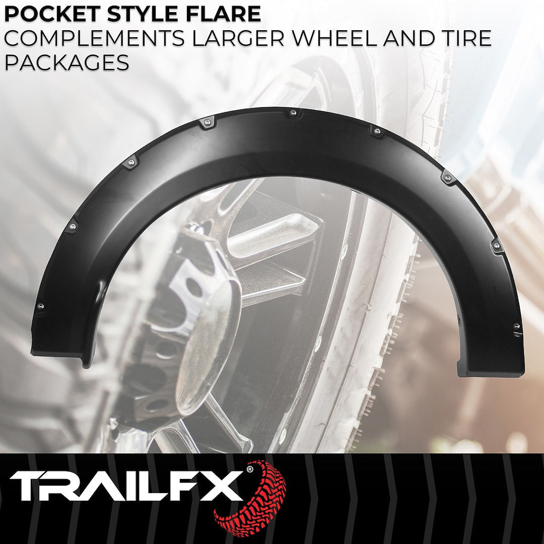 TrailFX 2018–2020 Pocket Style Fender Flares for Ford F150 (TFF3006S) - product image 3