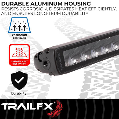 TrailFX 20" Single Row LED Light Bar- Black Edition (20SRBKCM) - product image 7