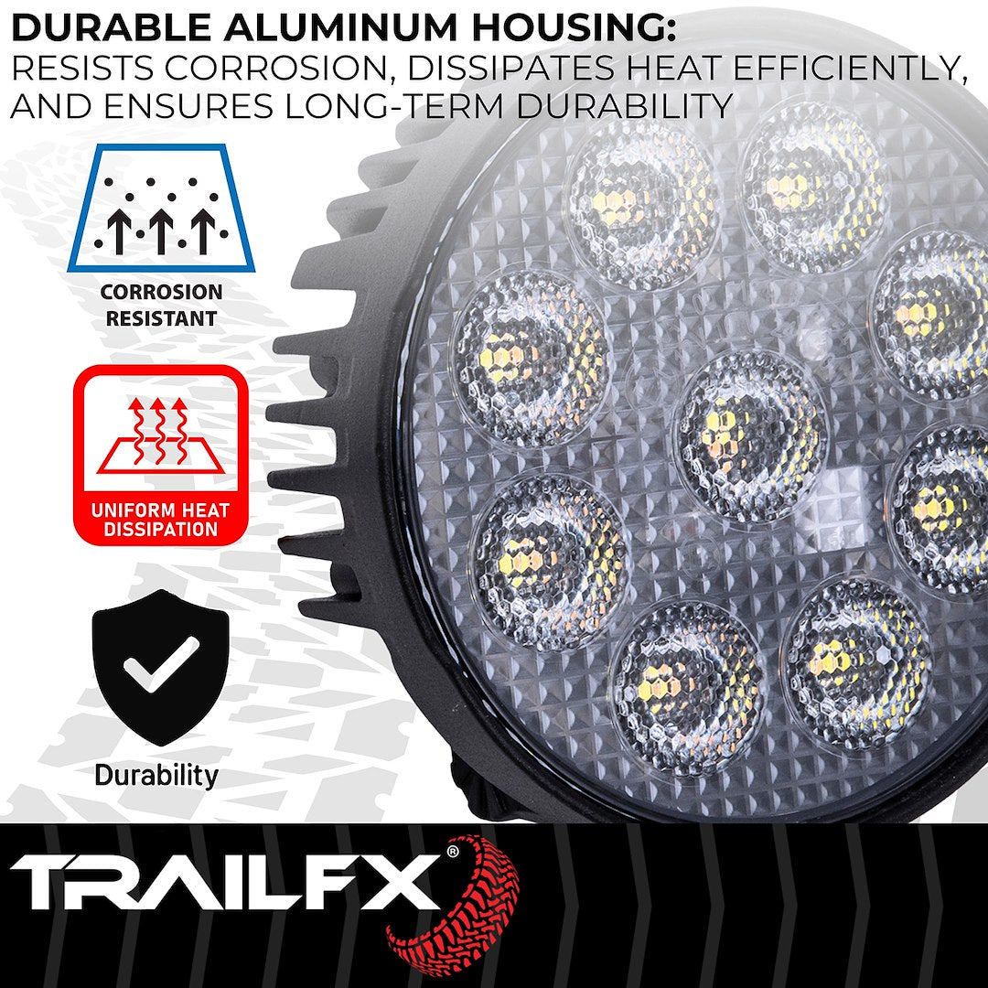 TrailFX 4" Round LED Light w/Flashing Func- Single (4RNDWLAMF1) - product image 8
