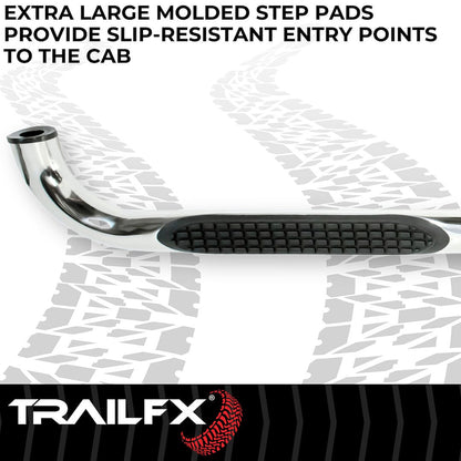 TrailFX 1999–2018 3" Round Step Bar For GM Silverado/Sierra Standard- Stainless (A0029S) - product image 3