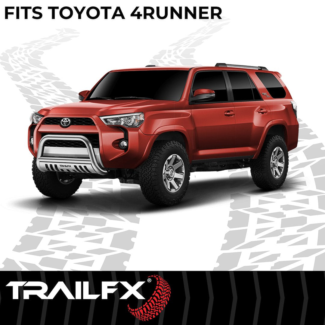 TrailFX 2010–2024 3" Round Bull Bar For Toyota 4Runner- Stainless (B0041S) - product image 7