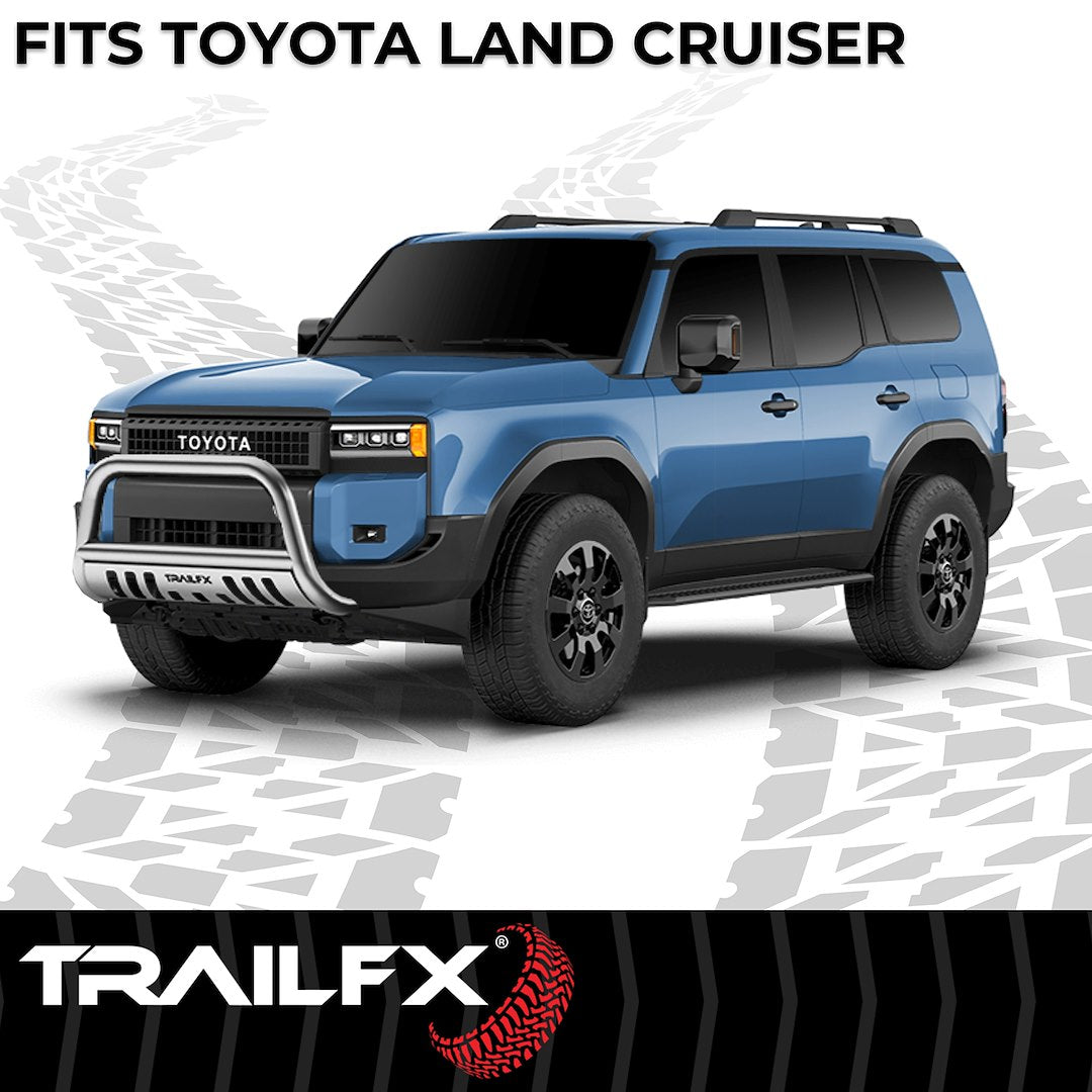 TrailFX 2024–2026 3" Round Bull Bar For Toyota Land Cruiser- Stainless (B0046S) - product image 7