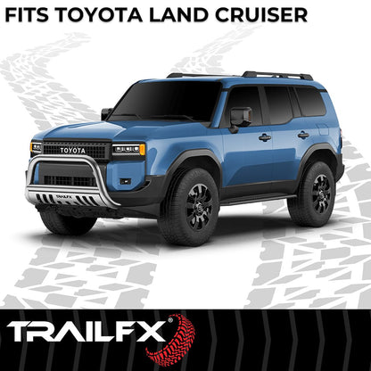 TrailFX 2024–2026 3" Round Bull Bar For Toyota Land Cruiser- Stainless (B0046S) - product image 7