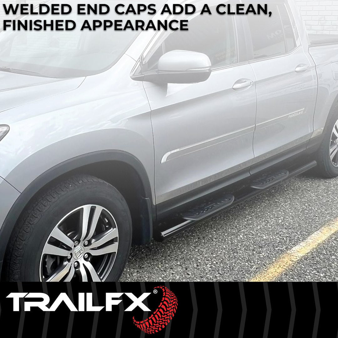 TrailFX 2005–2022 4" Oval Straight Step Bar For Toyota Tacoma Double- Black (2950522053) - product image 5
