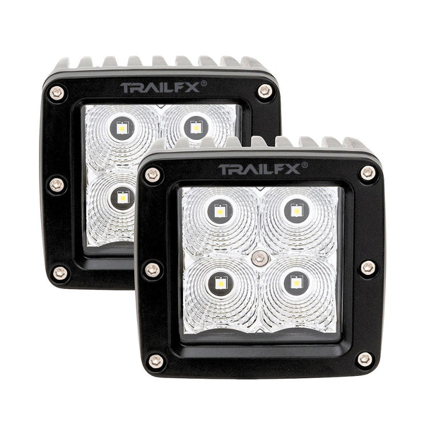 TrailFX 3" LED Cube Lights- Pair (2X2F2)