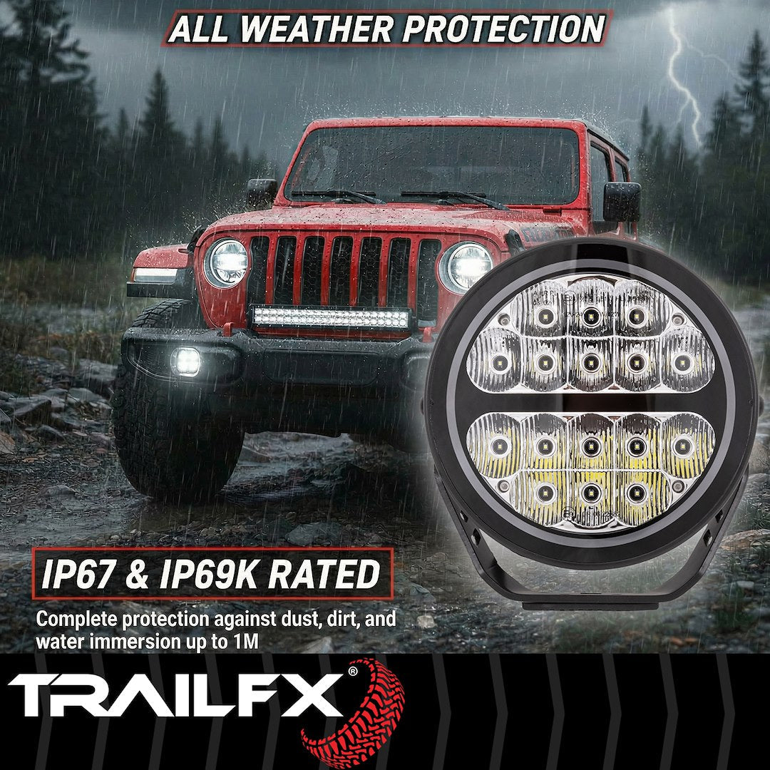 TrailFX 7" Round LED Lights- Pair (7RNDF2) - product image 9