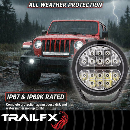 TrailFX 7" Round LED Lights- Pair (7RNDF2) - product image 9